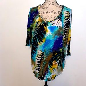 🌴Worthington Woman Tropical Top🌴